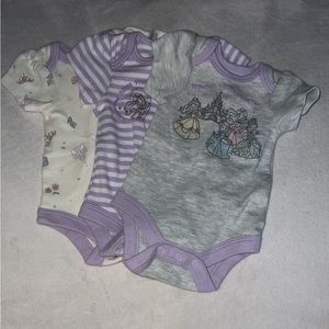 Newborn Disney short sleeve onesies